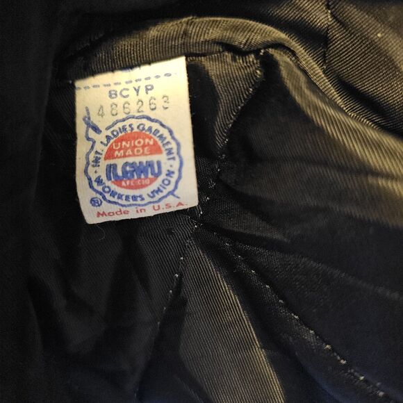 True Vintage 70s Gray Nordic Faux Fur Penny Lane Toggle Wool Coat Womens S Boho - Picture 6 of 8